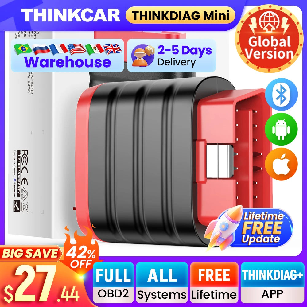 THINKCAR THINKDIAG MINI &ndash; Full System Diagnostics For Cars