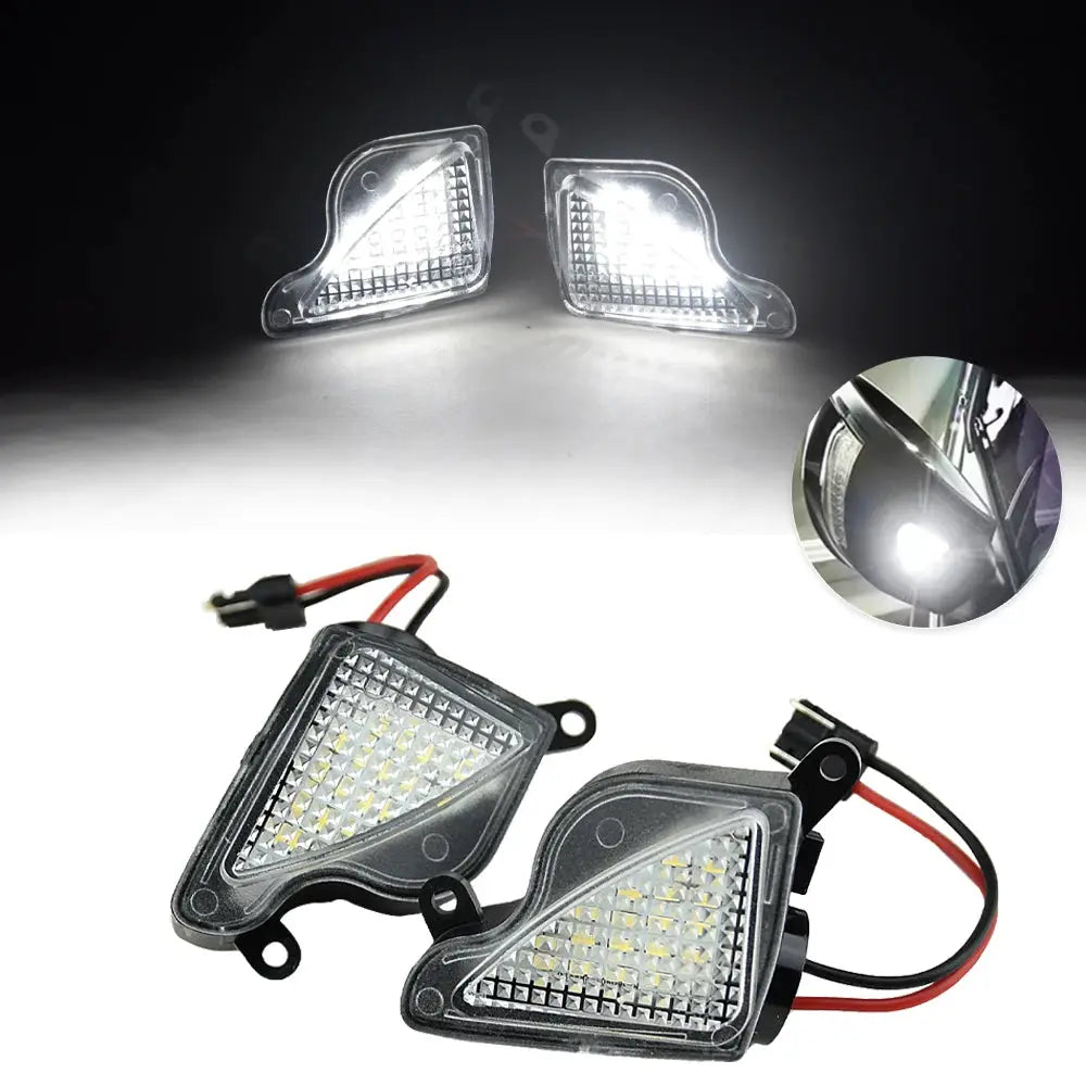 Side Mirror Puddle Lamps Canbus LED 6000K White For Skoda Superb Mk2 Octavia 2 2pcs by InterCyprus Trading Ltd