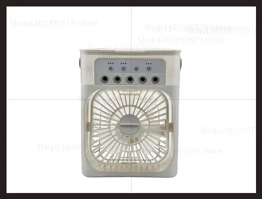 3-in-1 Portable Air Cooler Fan, Humidifier &amp; LED Night Light - Compact Personal Air Conditioner for Home &amp; Office White
