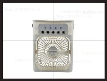 3-in-1 Portable Air Cooler Fan, Humidifier &amp; LED Night Light - Compact Personal Air Conditioner for Home &amp; Office White
