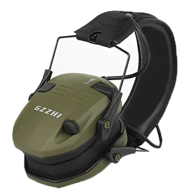 Tactical Electronic Shooting Earmuff &ndash; Hearing Protection New green