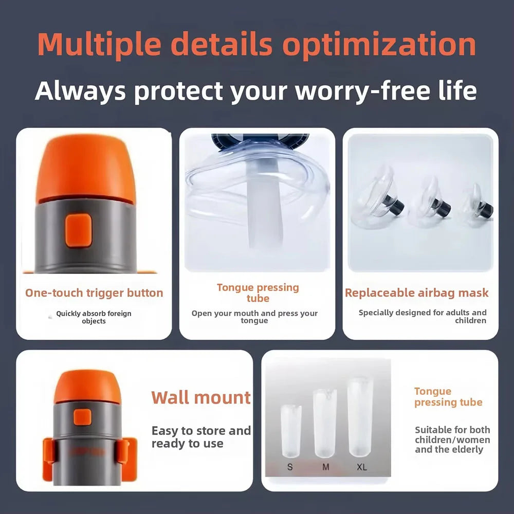 First Aid Choking Rescue Device &ndash; One Button Emergency Use