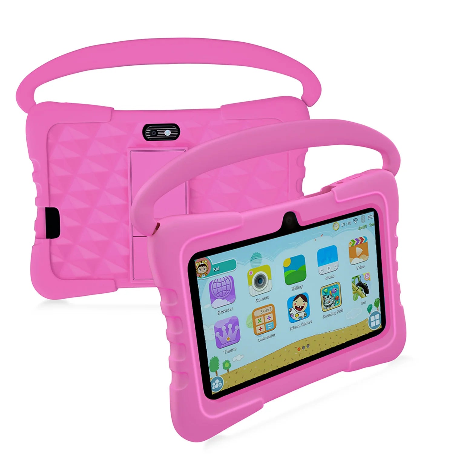 BDF K3 Kids 7 Inch Tablet &ndash; Kid Proof Protective Case Rose / Standard Version