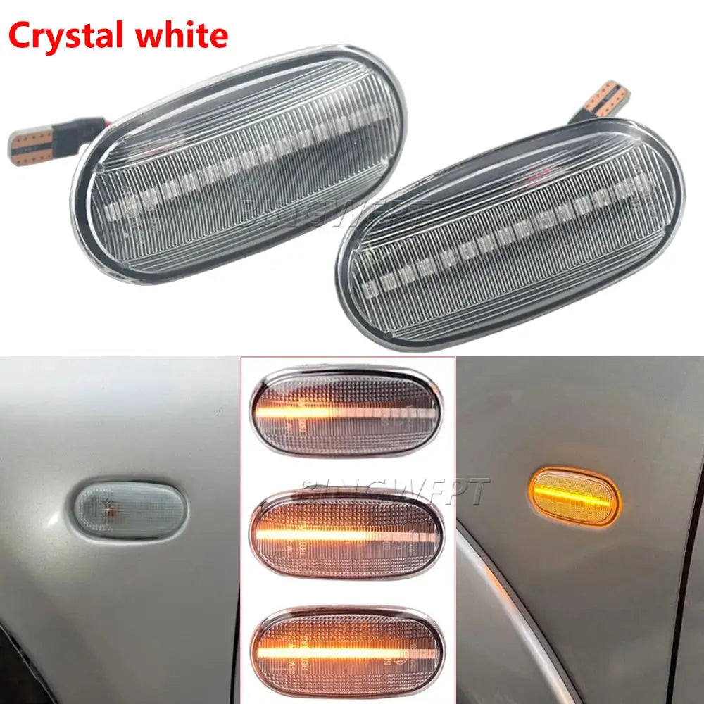 2xCar LED Turn Signal Lamp For Mitsubishi Triton L200 2005-2015 Pajero Montero Sport Nativa 2008-2016 Side Marker Blinker Light by InterCyprus Trading Ltd