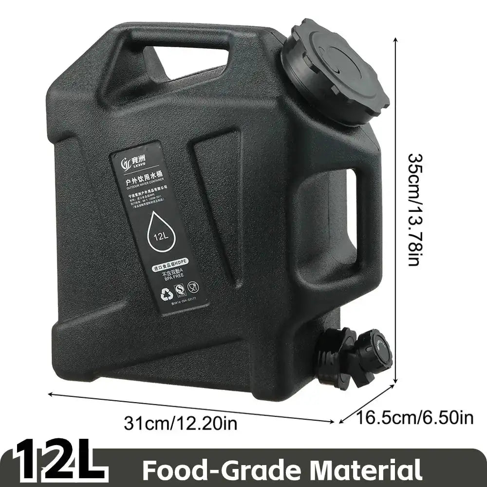 10L Large Capacity Outdoor Camping Water Bag With Faucet 12L 3
