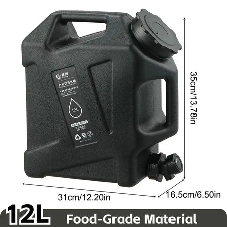 10L Large Capacity Outdoor Camping Water Bag With Faucet 12L 3