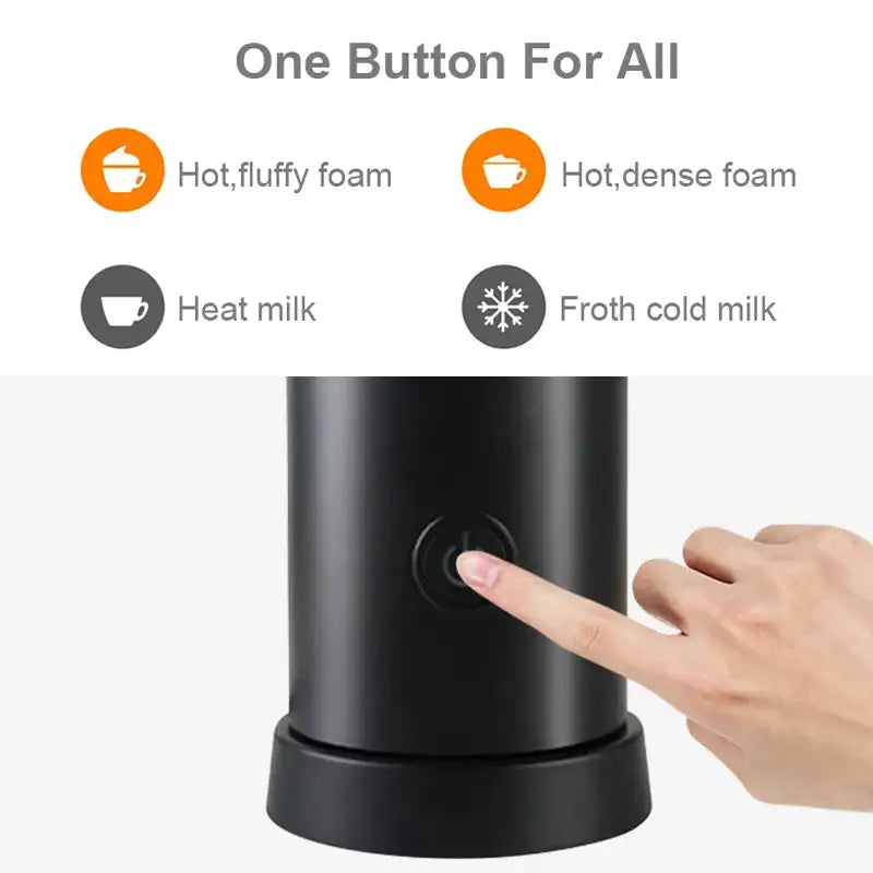 Automatic Milk Frother Hot And Cold For Latte EU Plug