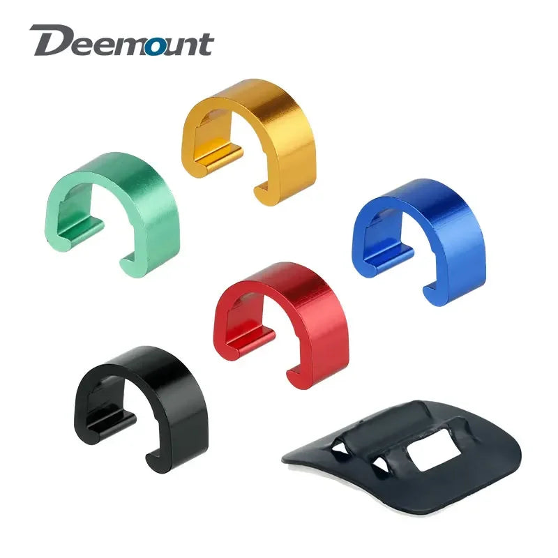 Road MTB Bicycle Cable Clamps &ndash; Durable Aluminum Alloy with Adhesive Base