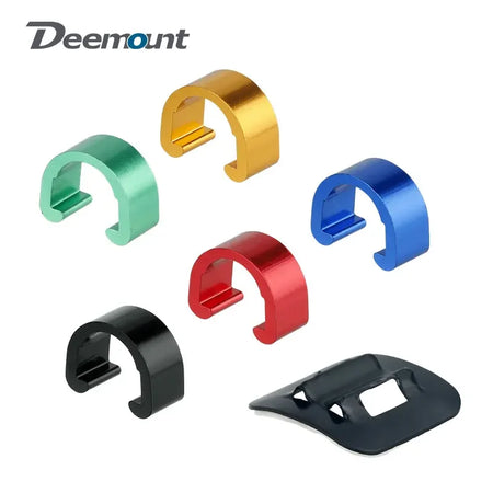 Road MTB Bicycle Cable Clamps &ndash; Durable Aluminum Alloy with Adhesive Base