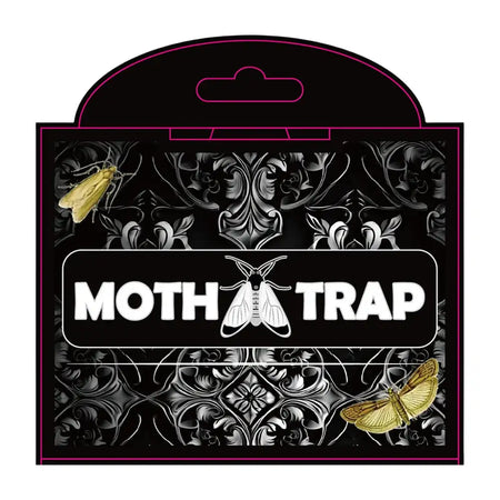 5Pcs Moth Pheromone Traps For Closet Pantry Kitchen Clothes Black Pattern