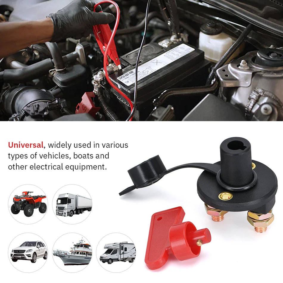 300A 12V Battery Disconnect Switch Master Isolator for Car, Boat, RV, ATV