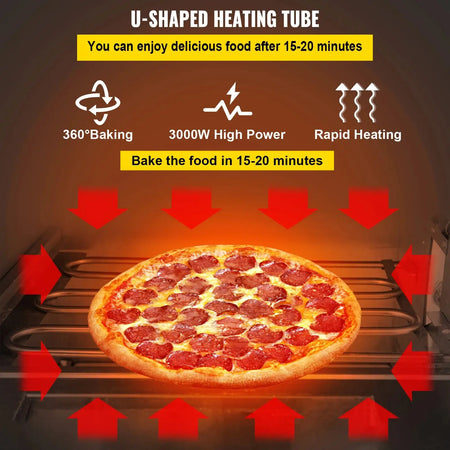 Countertop 14 Inch Double Deck Pizza Oven Pro