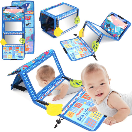 Coolplay Baby Floor Mirror &ndash; Engaging Tummy Time Sensory Development Sea life