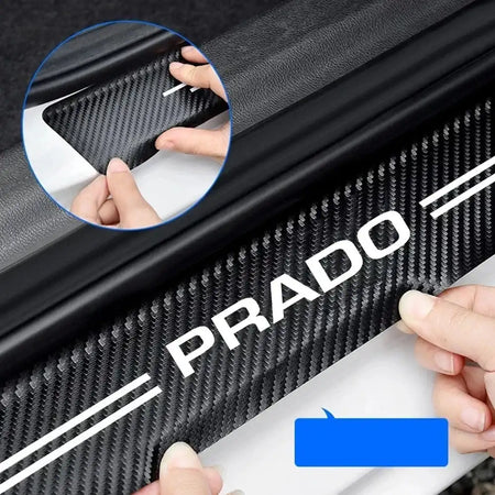 Carbon Fiber Door Sill Protector For Prado LC90 LC150