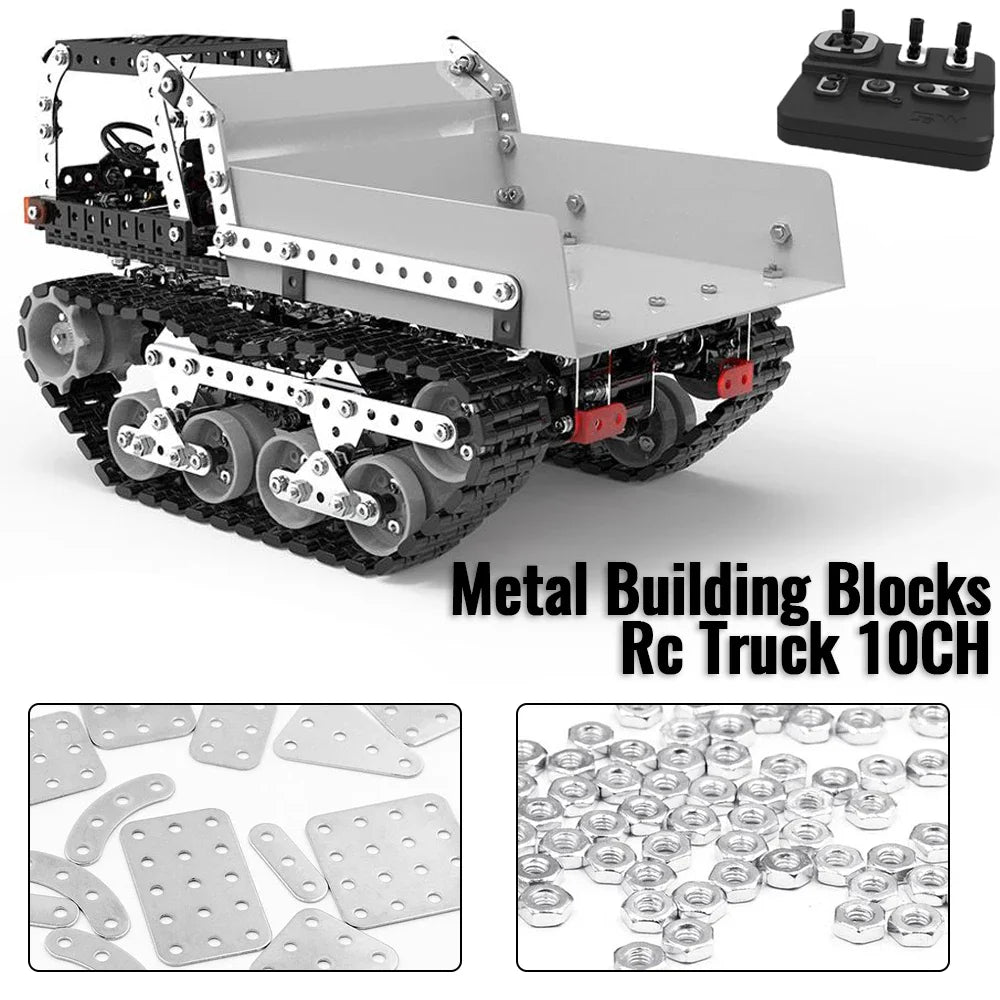 Metal Building Blocks RC Truck 10ch Dump &ndash; Sturdy Build