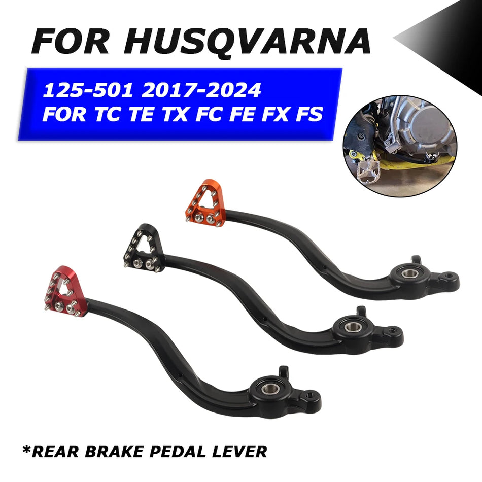 Husqvarna TC125 CNC bakre fotbromspedalspak i aluminium justerbar och fällbar