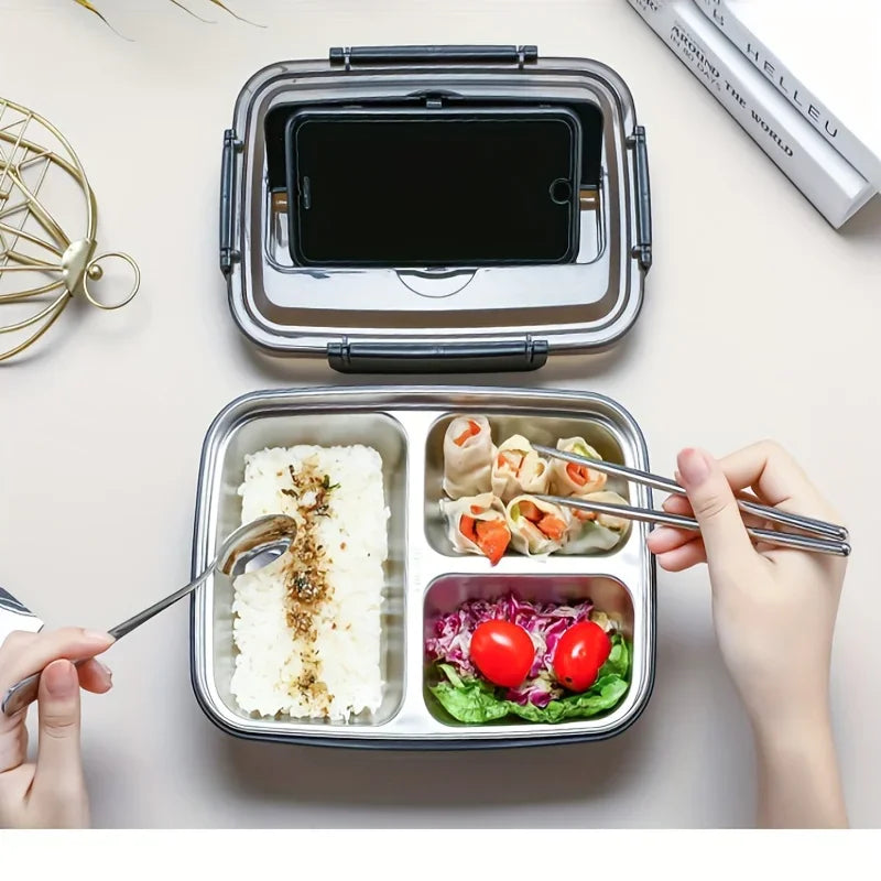Easy Clean Bento Container - Leak Proof Stainless Steel