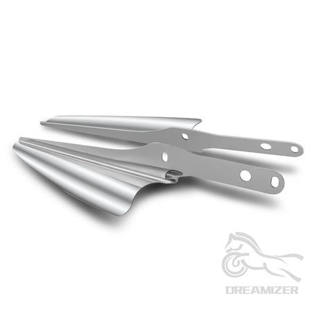 Chrome Fork Front Wind Deflector &ndash; Durable Chrome Finish Default Title