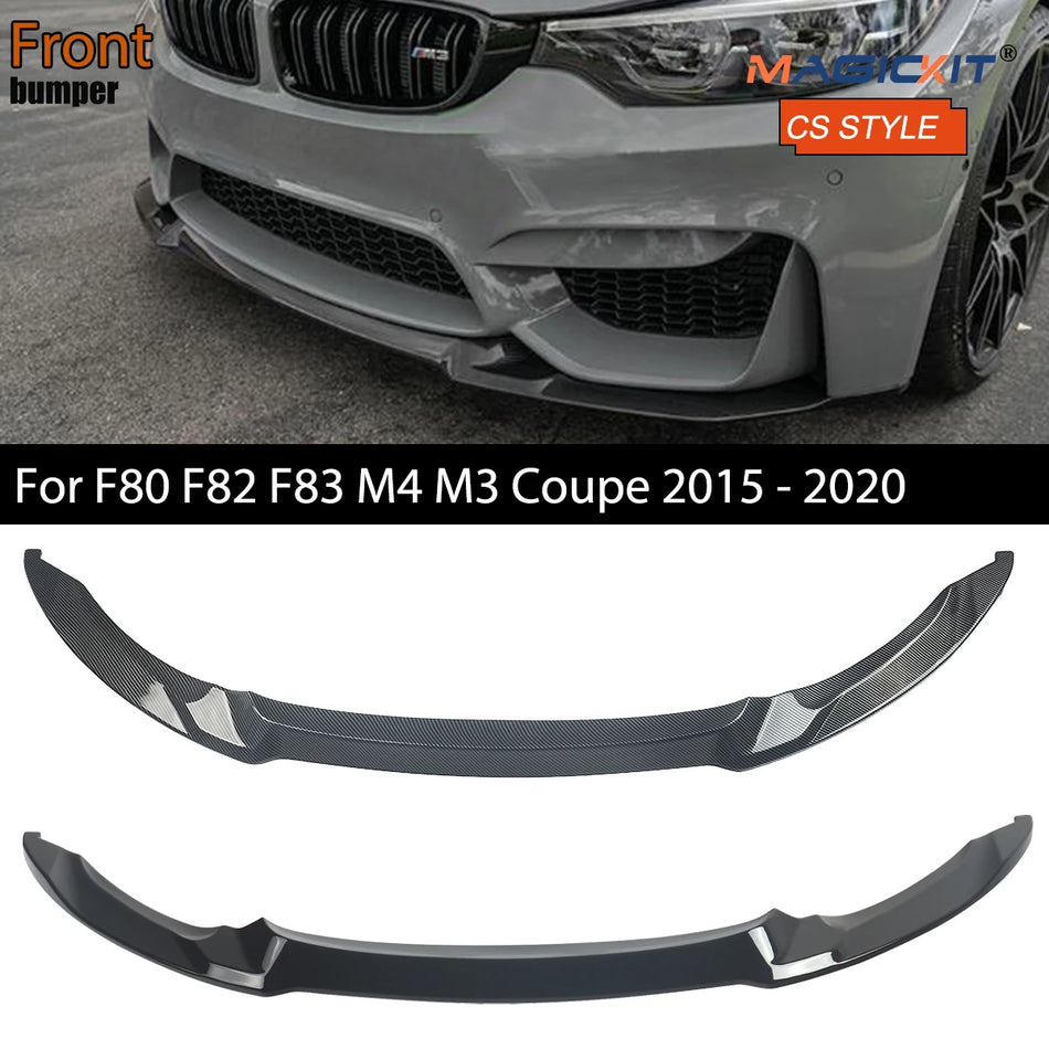 Защита диффузора сплиттера переднего бампера BMW F80 M3, изготовленная из ABS