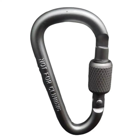 Outdoor Climbing Carabiner D Shaped Paracord Tensioner Key Chain Clip Aluminum Alloy Guylines Tensioner Camp Mountaineering Hook Gray / CN (Origin)