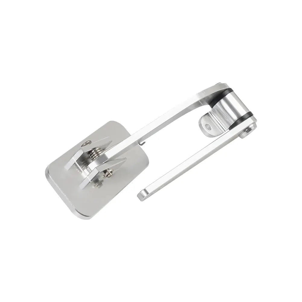 Universal Polished Throttle Pedal, Braided 36" Throttle Cable Kit with 24" Sleeve and Cab & Cab Bracket Aluminum by InterCyprus Trading Ltd