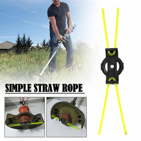 Simple Straw Rope Mower Head &ndash; Wear-Resistant Outdoor Garden Accessory