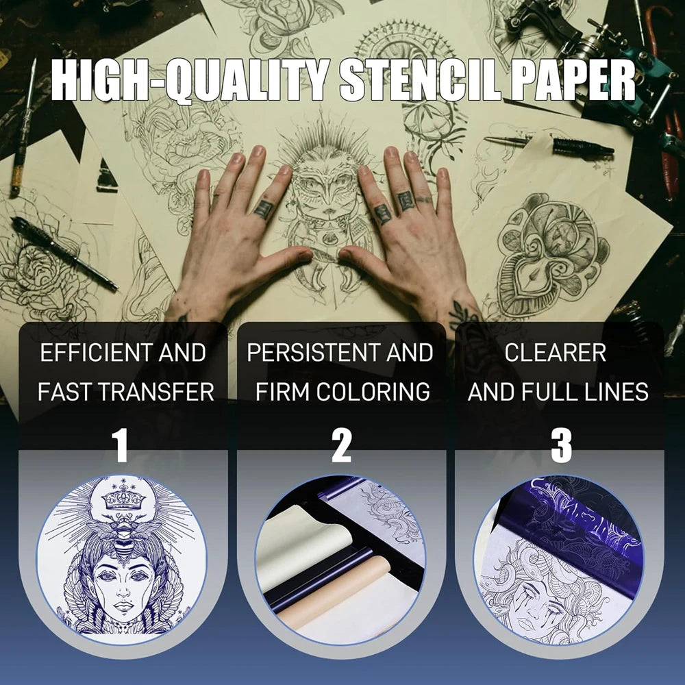 1505Pcs Tattoo Transfer Papers &ndash; Carbon Copy Paper