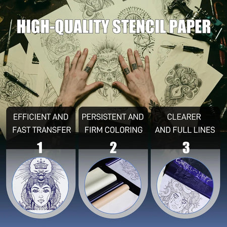 1505Pcs Tattoo Transfer Papers &ndash; Carbon Copy Paper