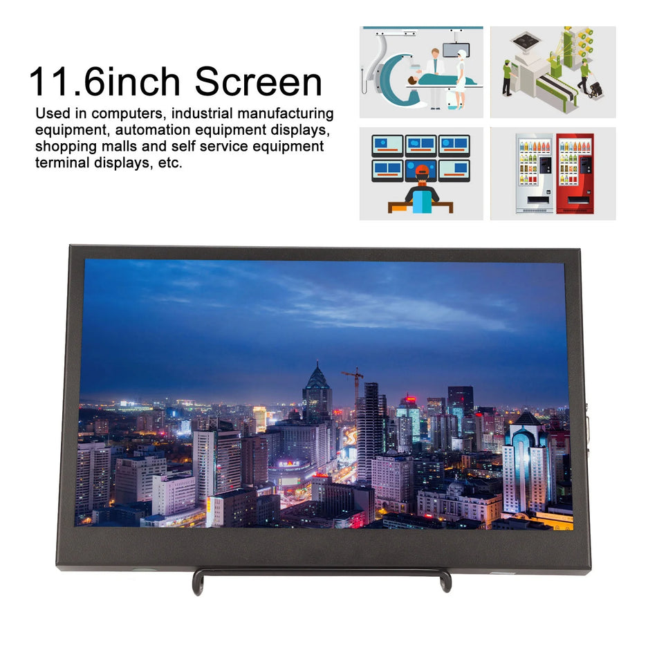 11.6" Portable Monitor 1920x1080 HD - Low Power, IPS, Metal Shell