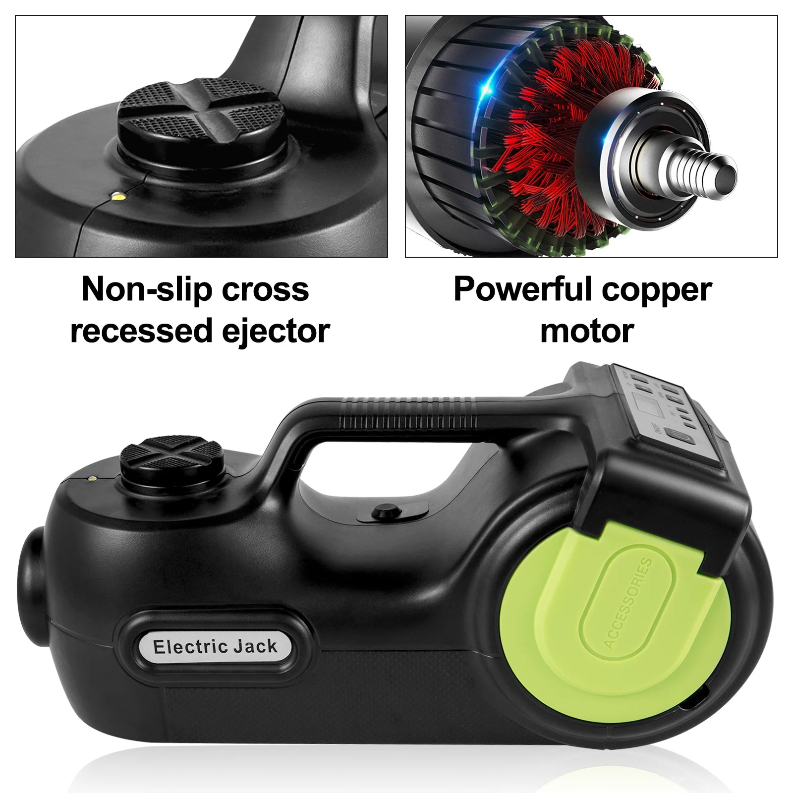 SucceBuy 4-In-1 Electric Car Jack 12V 5T &ndash; All-In-One Lifter