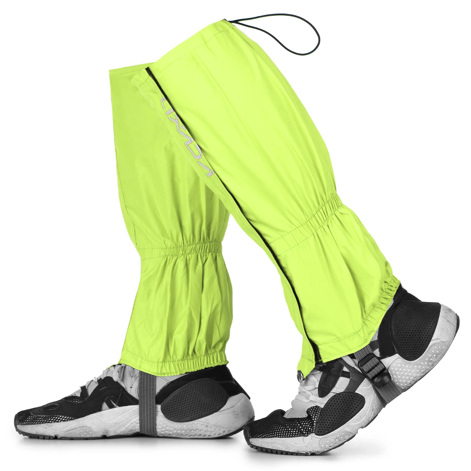 Water Resistant Leg Gaiters &ndash; Zippered Closure For Easy Fit Light Green