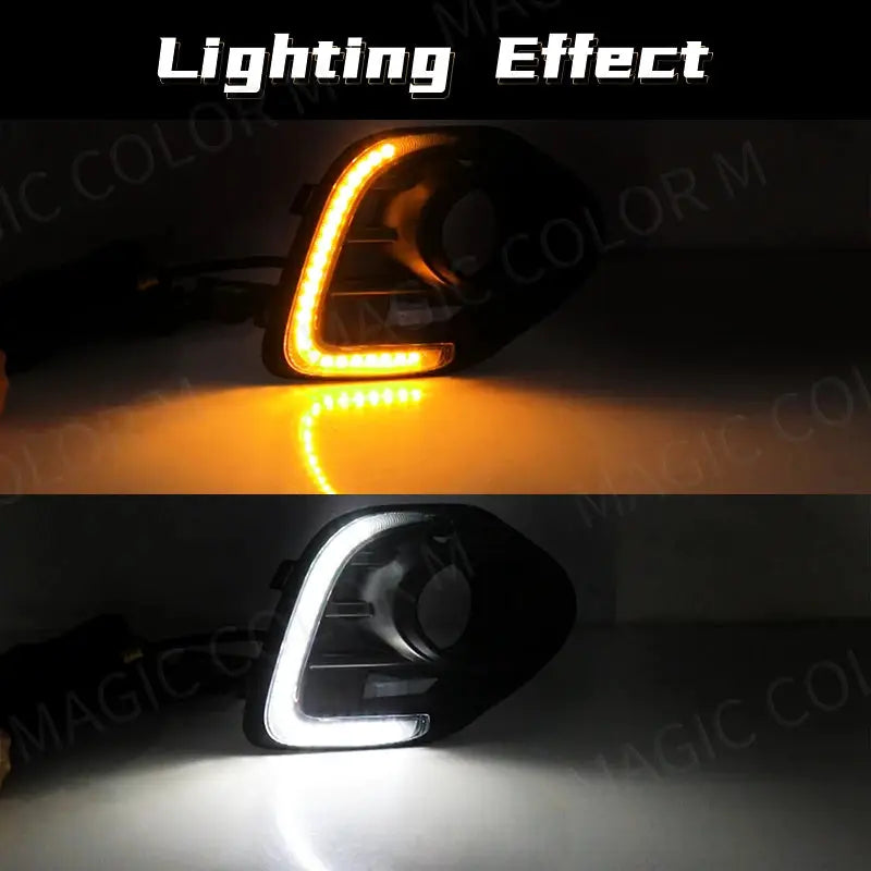 DRL For Mitsubishi Lancer 2015 2016 2017 LED Daytime Running Light Turn Signal Daylight Waterproof Fog Head Lamp Car Accessories by InterCyprus Trading Ltd
