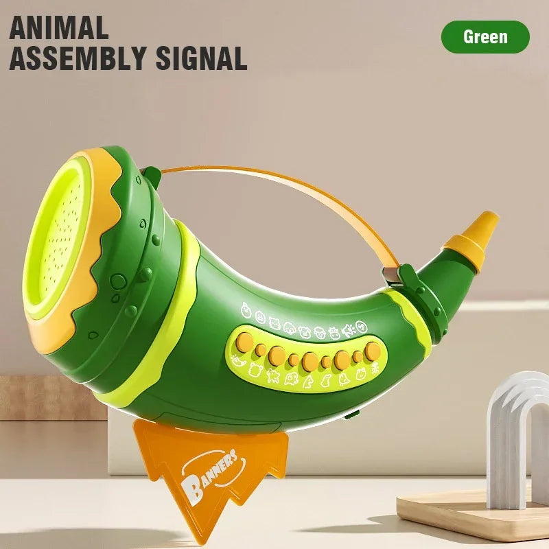 Animal Sound Horn Trumpet Sound Maker - Educational Toy Green