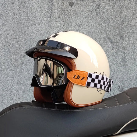 ORZ Open Face 3/4 Helmet Unisex &ndash; Lightweight DOT Certified