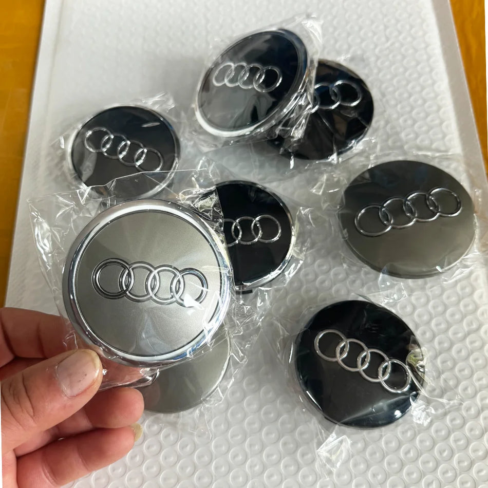 Riteņu centrālie vāciņi ABS alumīnijs Audi A3 A4 A5 A6 A7 A8 S4 S6 TT