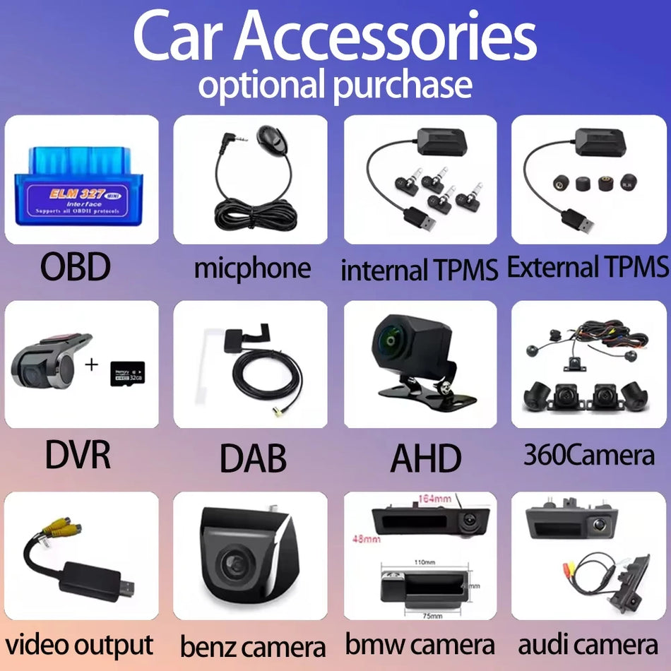 Radio auto stereo Android 2 Din cu ecran de 2.5 și navigație