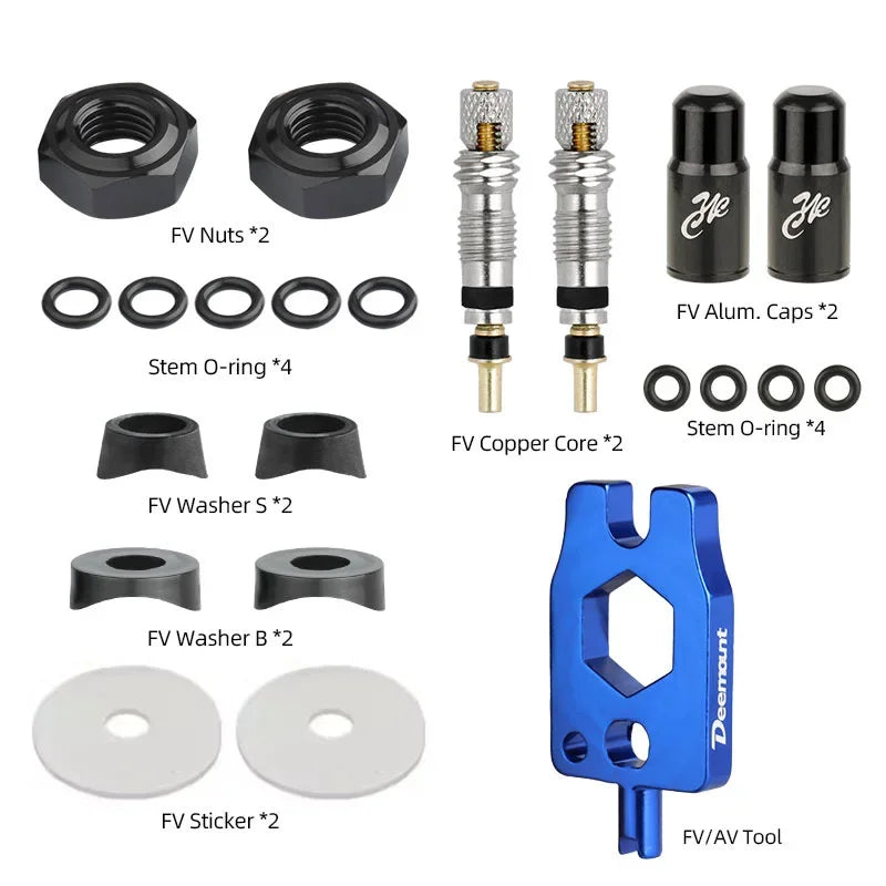 Brass Presta Valve Core Set &ndash; Durable CNC-Machined Parts Presta FC2 WS4 A22 / CN