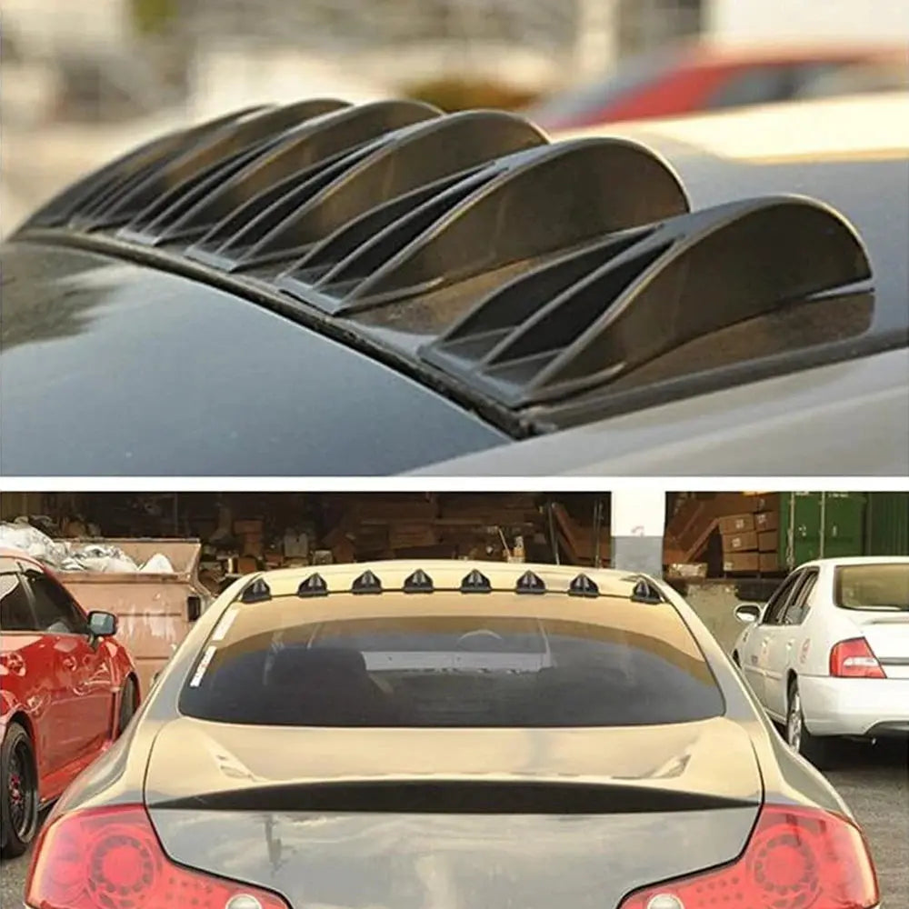 1Pcs/10Pcs Universal Car Roof Shark Fins Spoiler Diffuser Vortex Generator Antenna Decoration Fit for Roof Tail Spoiler Bumper by InterCyprus Trading Ltd