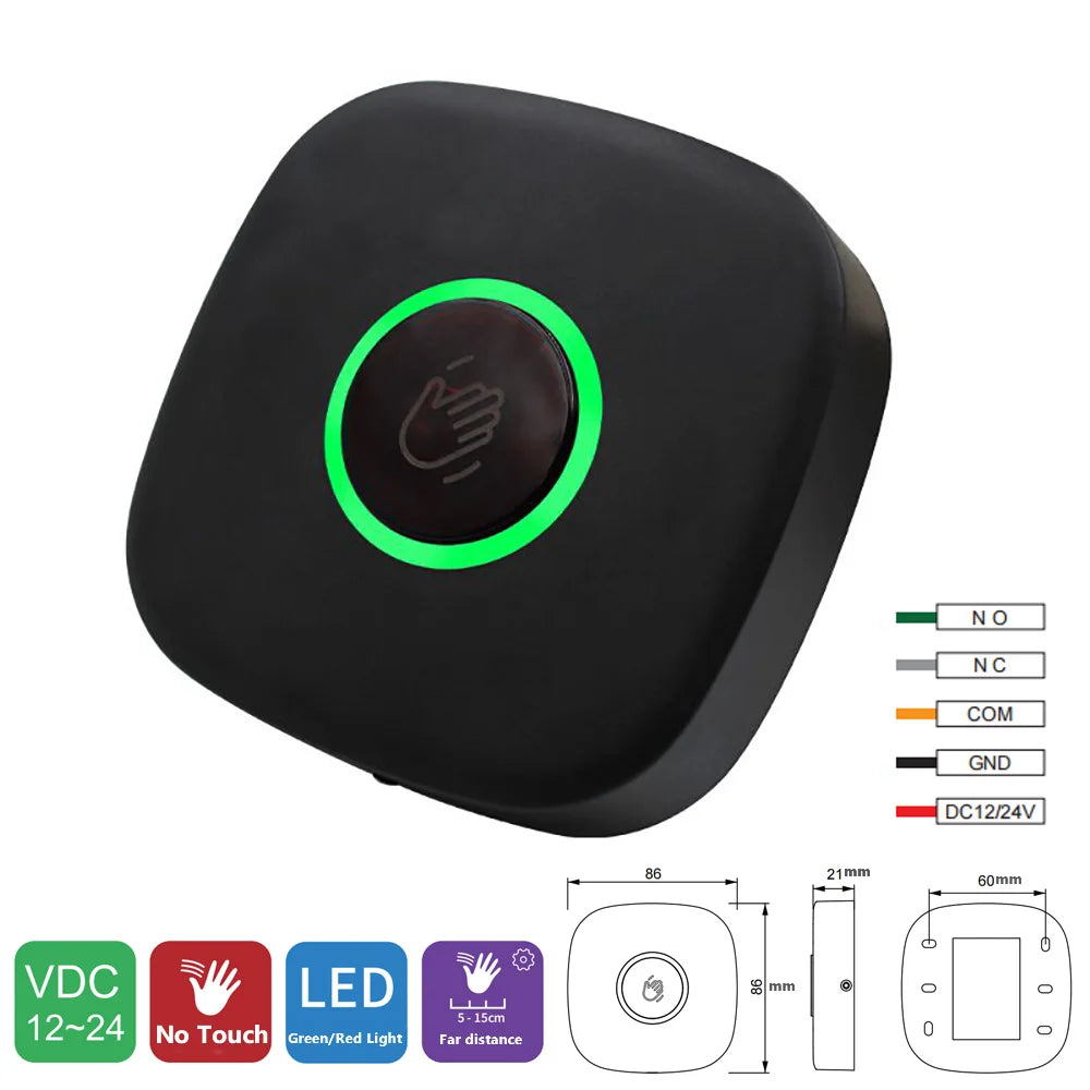 GH80B GH70B K10 29NT-W &ndash; Infrared Touchless Exit Button K10-no touch