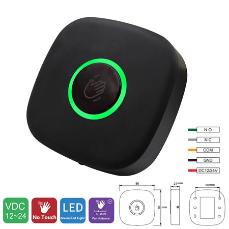 GH80B GH70B K10 29NT-W &ndash; Infrared Touchless Exit Button K10-no touch