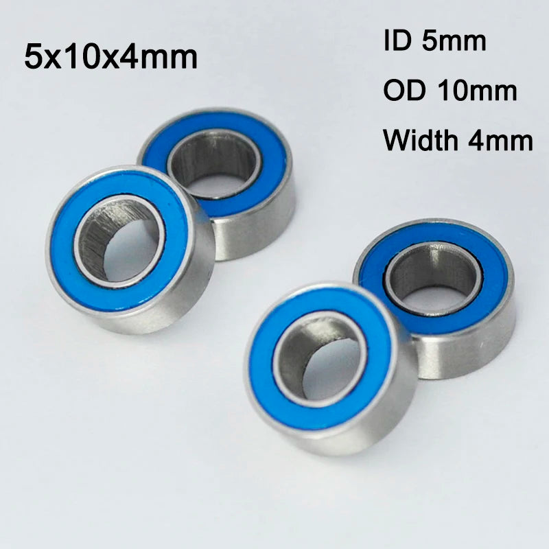MR105 2RS Rubber Sealed Ball Bearings 5x10x4 &ndash; RC Car Ready CHINA / 10Pcs
