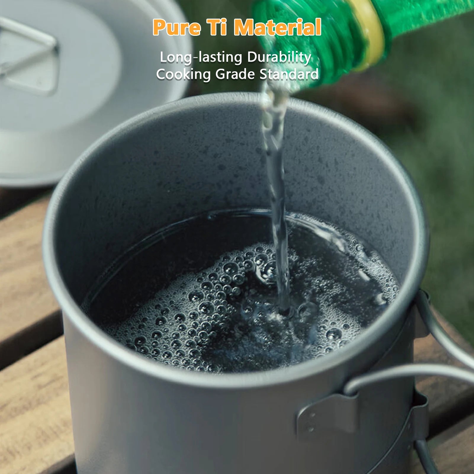 Camp Cup Ti Cup Folding Handle Set 450 750ML &ndash; Lightweight