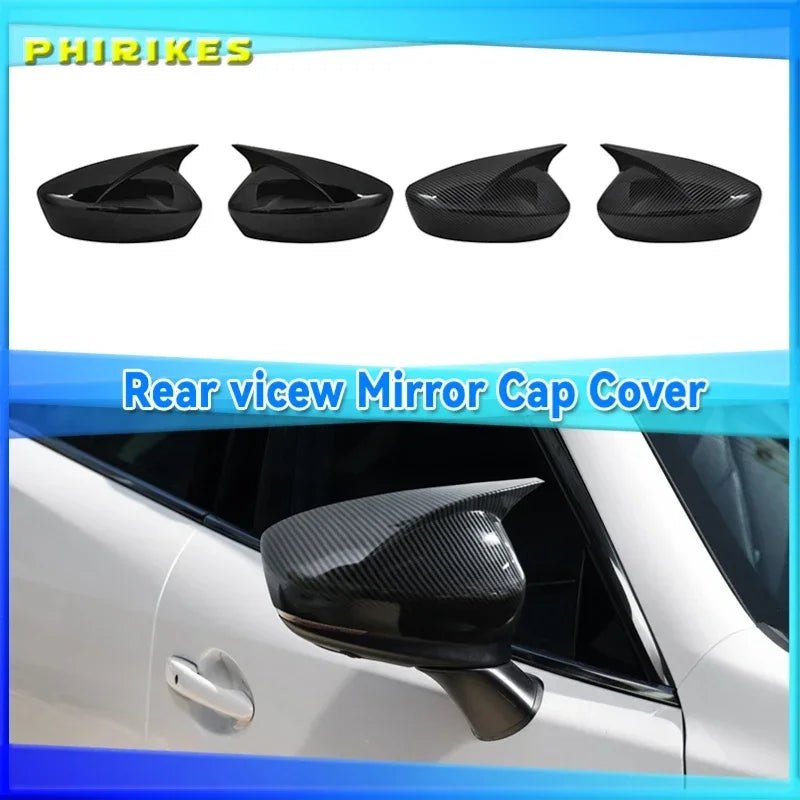 Обшивка зеркала Mazda 6 Atenza из АБС с эффектом углеродного волокна