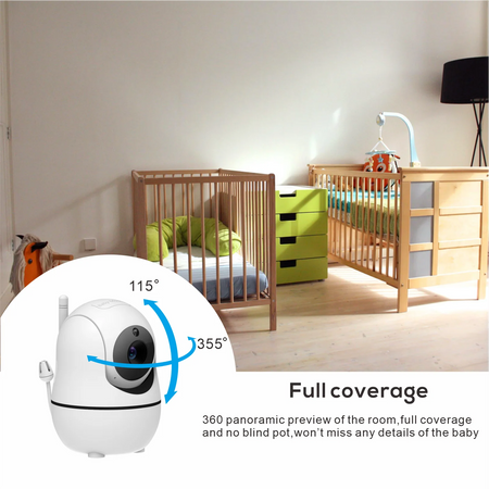 Babystar 5 Inch Video Baby Monitor &ndash; Dual Camera Night Vision with 4X Zoom