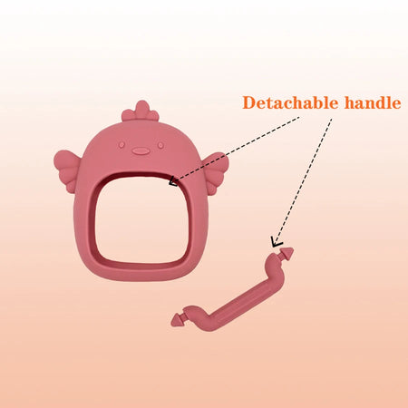 Silicone Baby Teething Toy &ndash; No Fall Design for Easy Handling