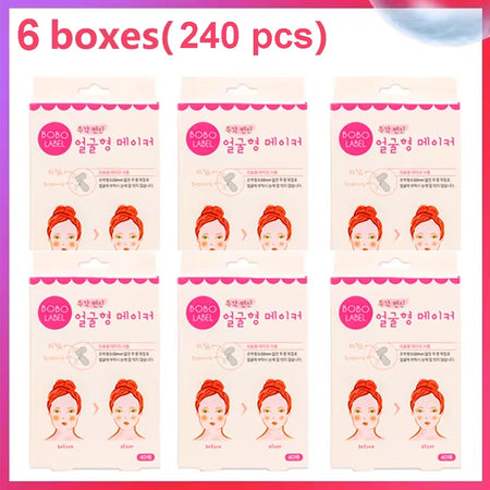 V Lift Face Sticker &ndash; Invisible Makeup Adhesive for Youthful Appearance 6 boxes (240pcs)