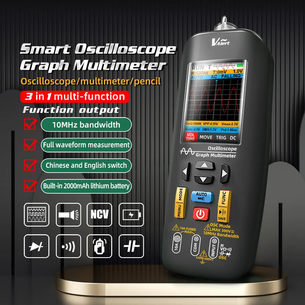 BSIDE O1 Digital Multimeter &ndash; Rechargeable Handheld Scope