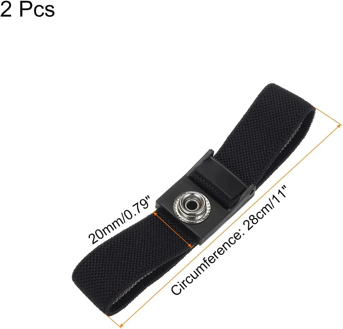 Anti-Static Wrist Strap Grounding 2 Pack &ndash; Adjustable Fit
