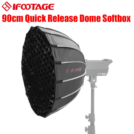 IFOOTAGE Dome Softbox Quick Release &ndash; Deep Parabolic Bowens 90cm Softbox