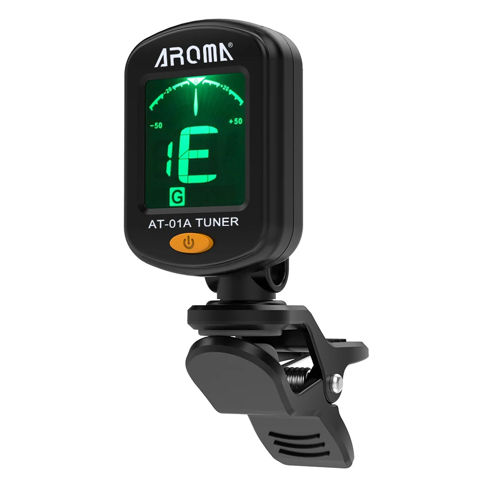 AROMA AT01A Rotatable Clip On Tuner &ndash; One Button Operation